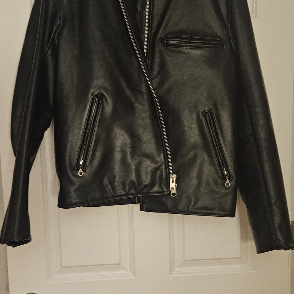 Vanson Black Leather Jacket New WITHOUT Tag